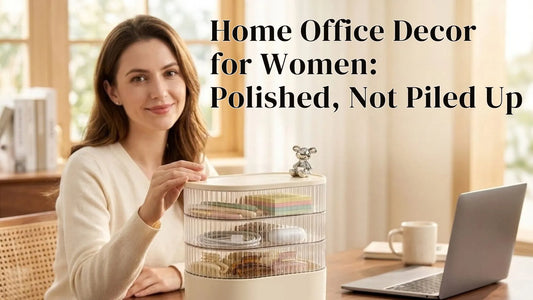 Home Office Decor for Women: Polished, Not Piled Up