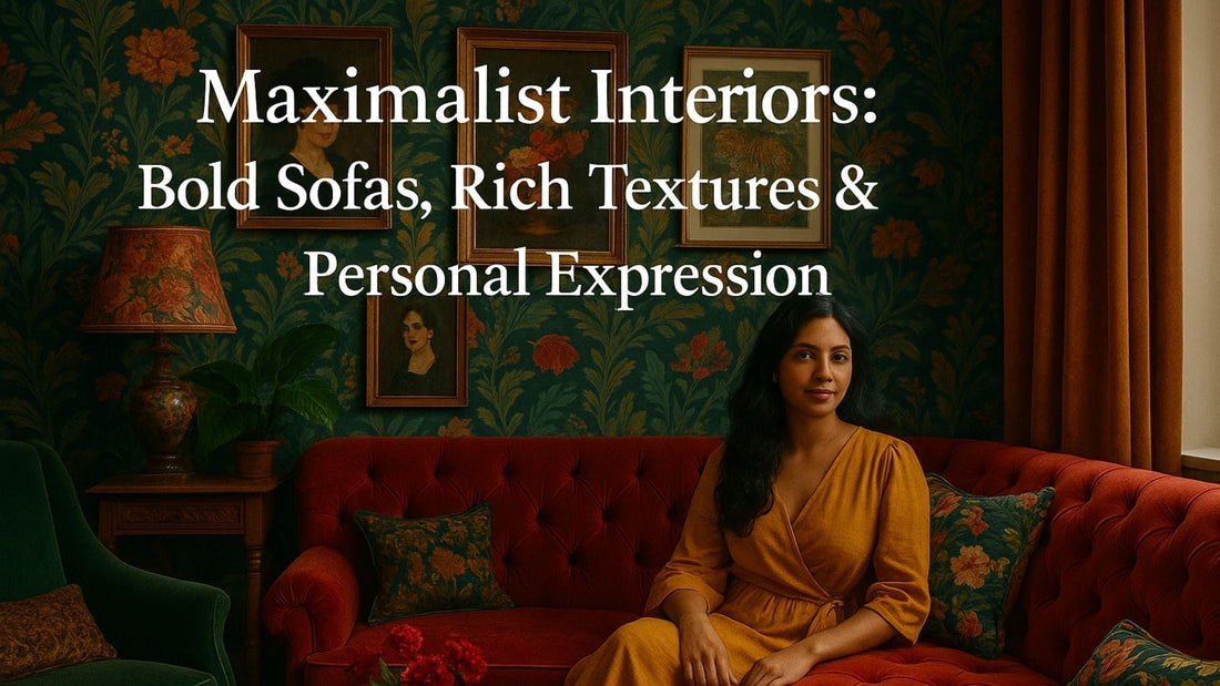 Maximalist Interiors: Bold Sofas, Rich Textures & Personal Expression