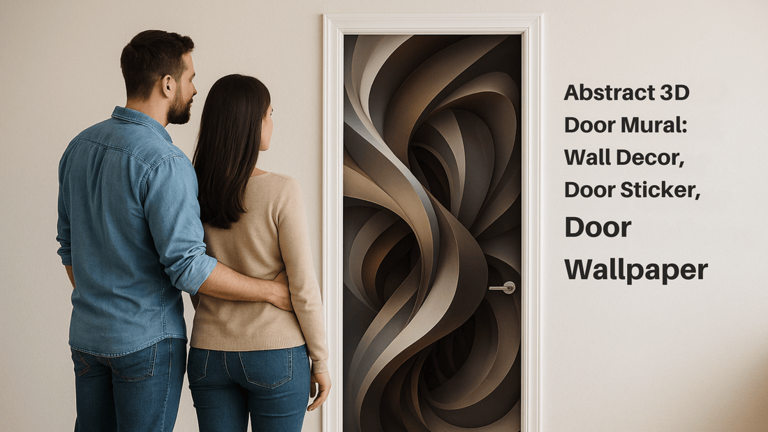 Abstract 3D Door Mural: Wall Decor, Door Sticker, Door Wallpaper