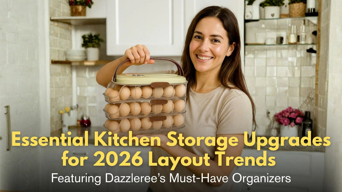 Essential Kitchen Storage Upgrades for 2026 Layout Trends — Featuring Dazzleree’s Must-Have Organizers