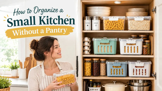 How to Organize a Small Kitchen Without a Pantry