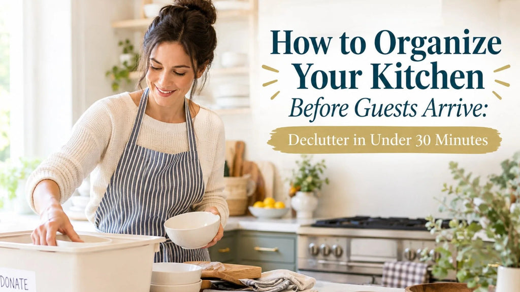 How to Organize Your Kitchen Before Guests Arrive: Declutter in Under 30 Minutes