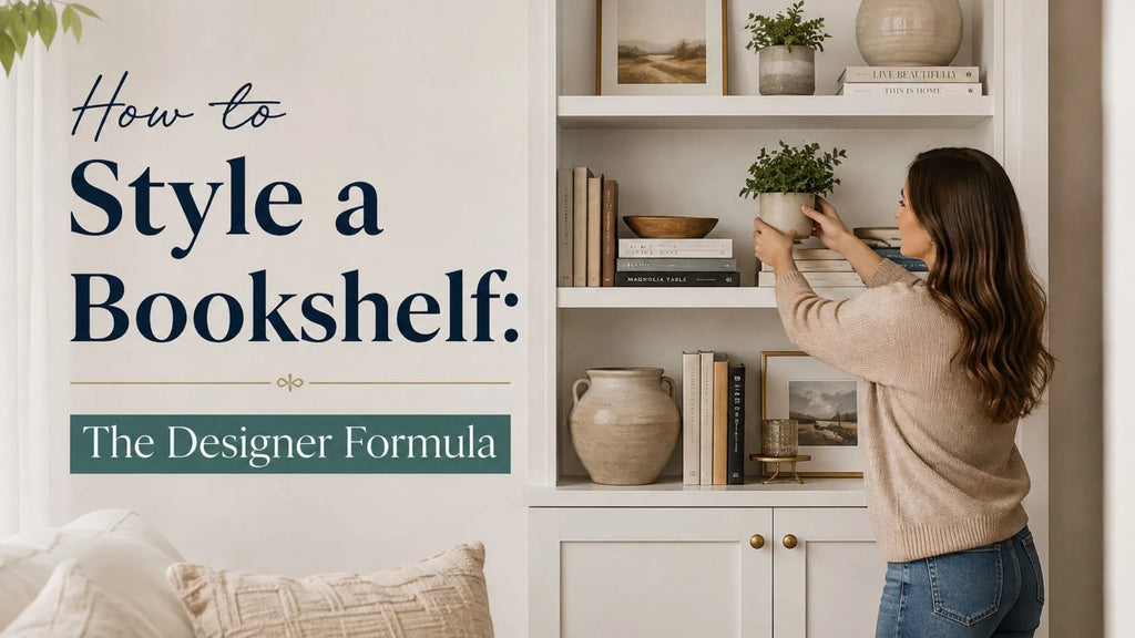 How to Style a Bookshelf: The Designer Formula