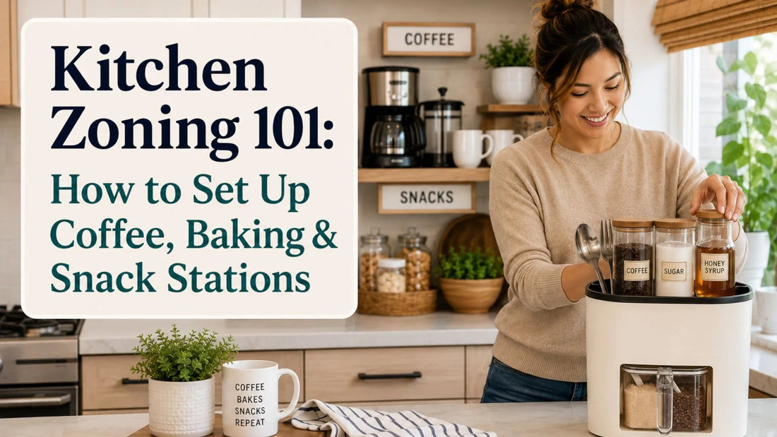 Kitchen Zoning 101: How to Set Up Coffee, Baking & Snack Stations