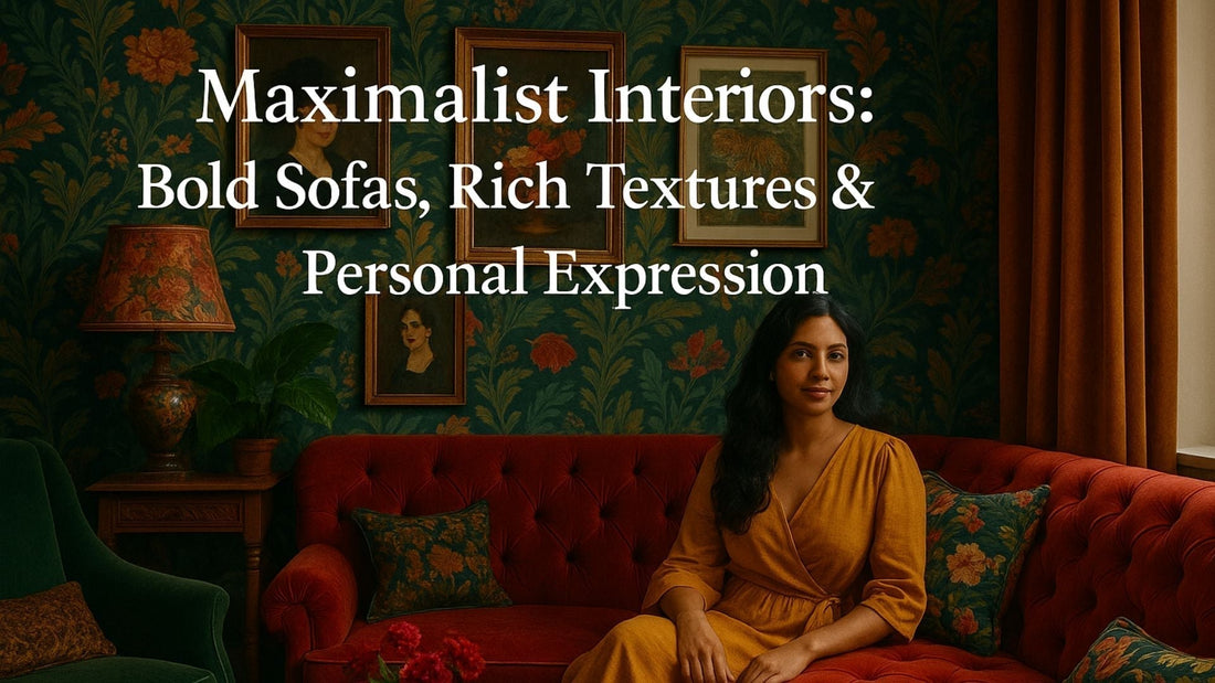 Maximalist Interiors: Bold Sofas, Rich Textures & Personal Expression