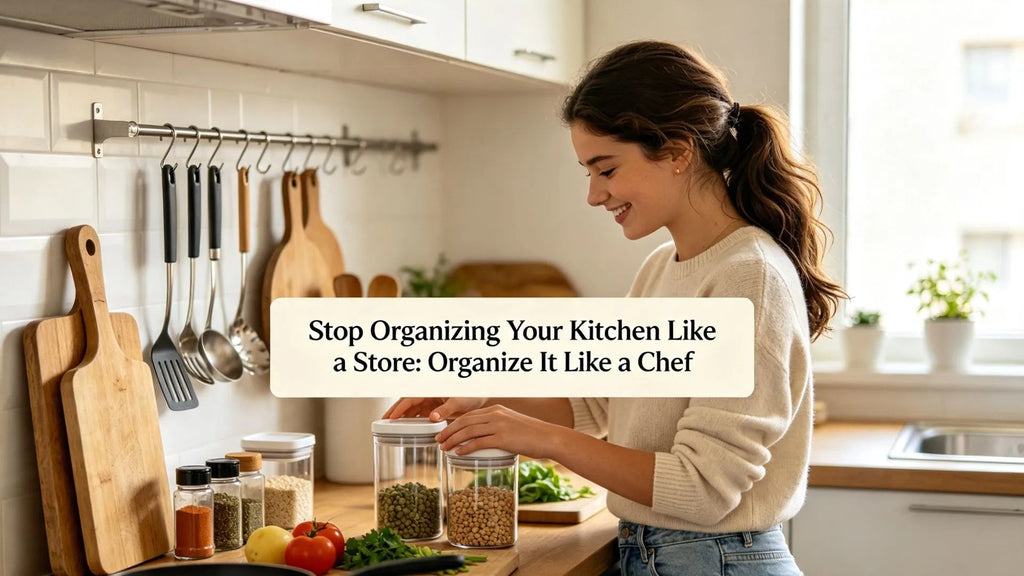 Stop Organizing Your Kitchen Like a Store: Organize It Like a Chef