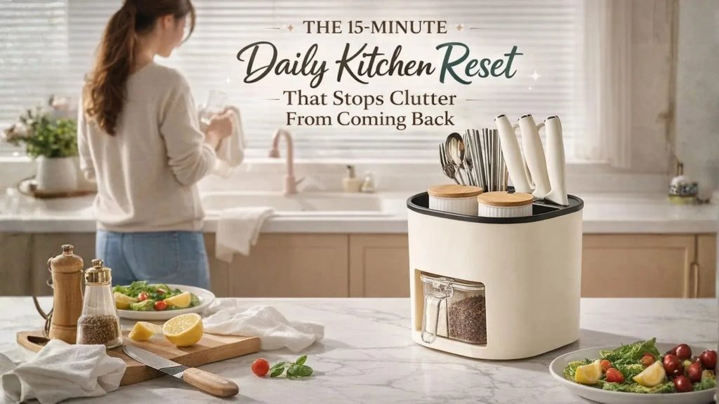 The 15-Minute Daily Kitchen Reset That Stops Clutter From Coming Back
