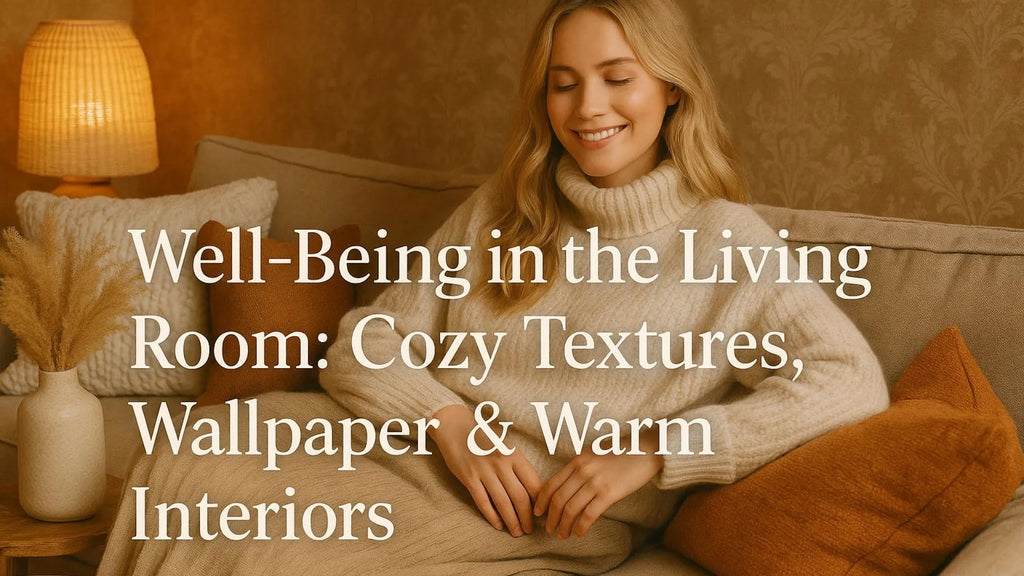 Well-Being in the Living Room: Cozy Textures, Wallpaper & Warm Interiors