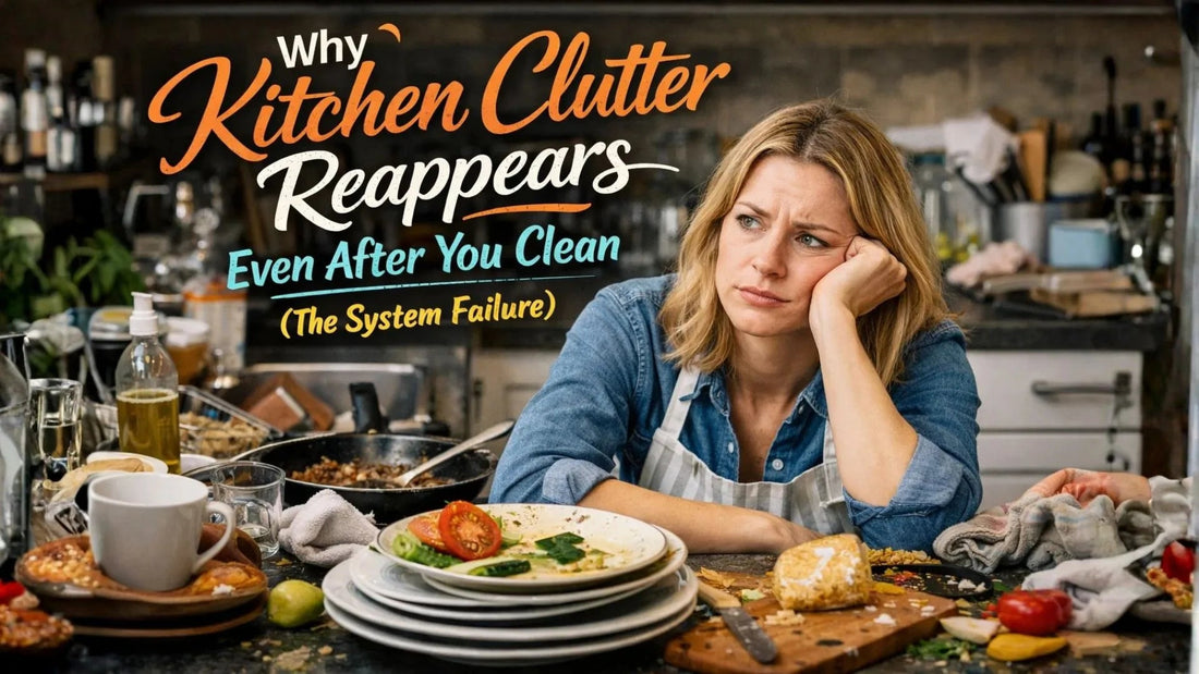 Why Kitchen Clutter Reappears Even After You Clean (The System Failure)