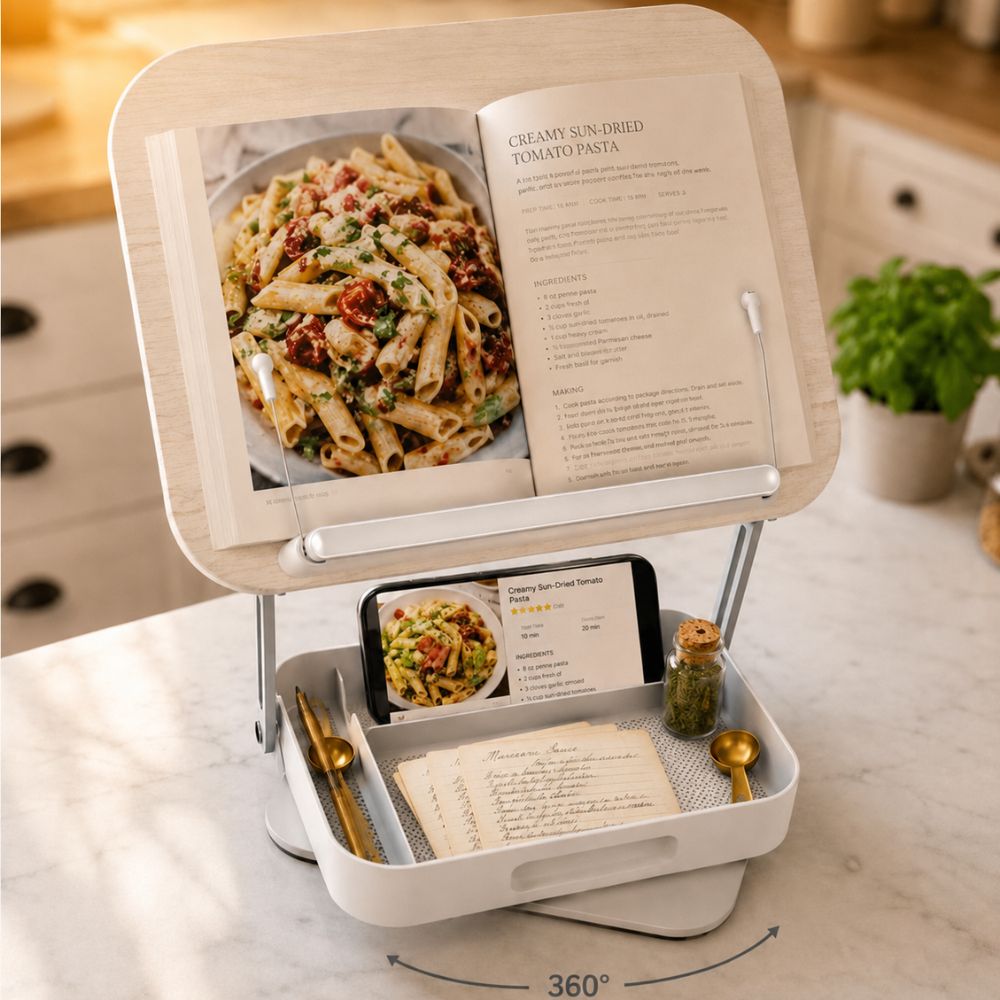 Cookbook Stand for Kitchen Counter