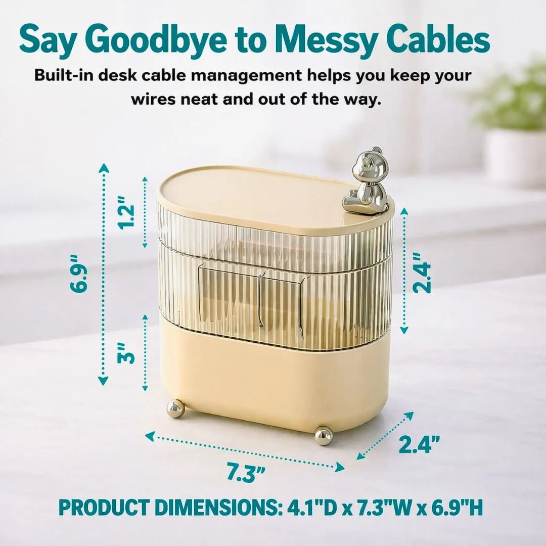 3-Tier Rotating Desk Organizer