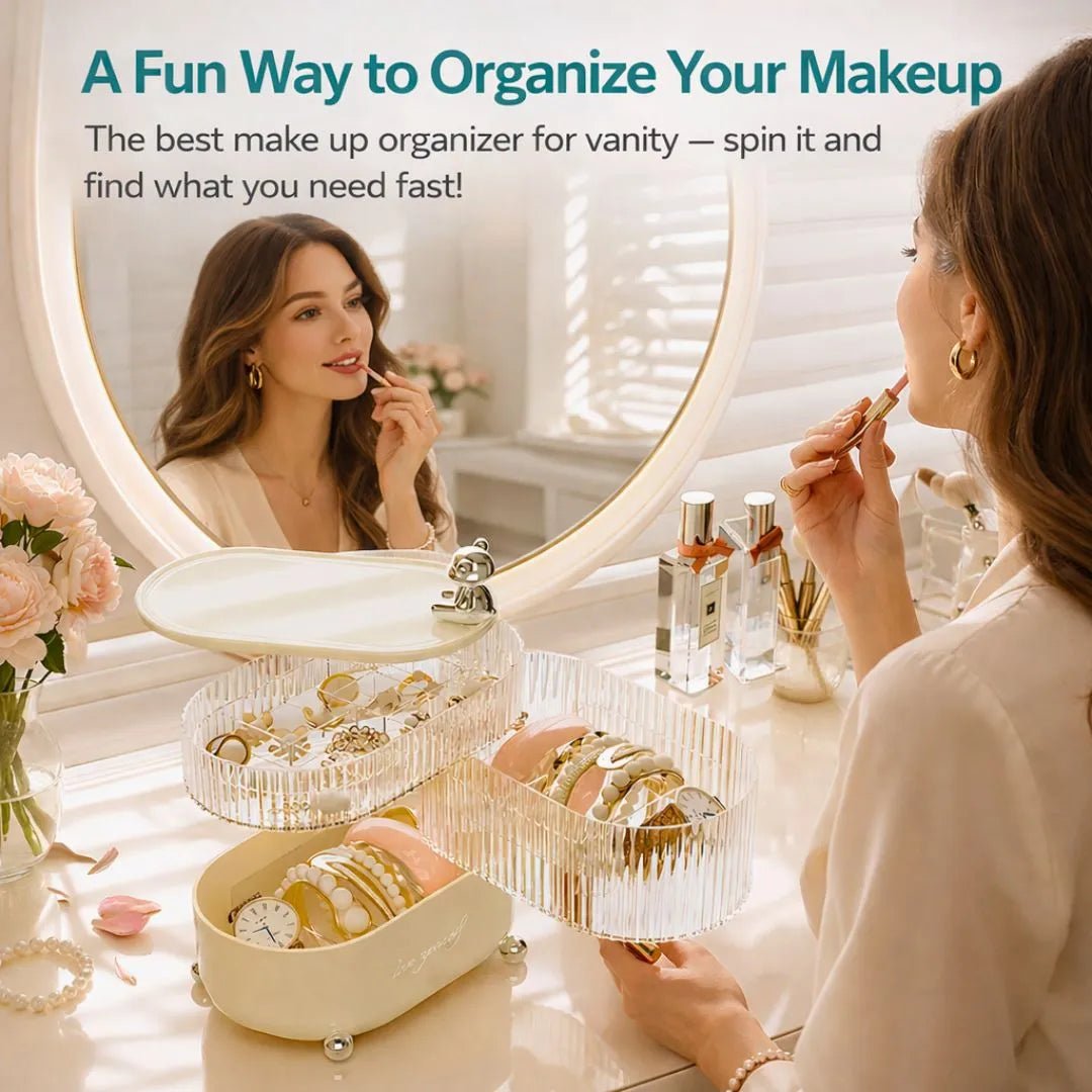 3-Tier Rotating Desk Organizer