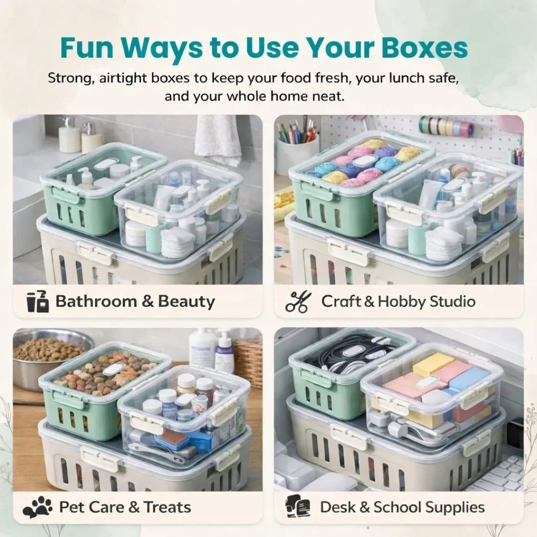 5-Pack Fridge Storage Containers