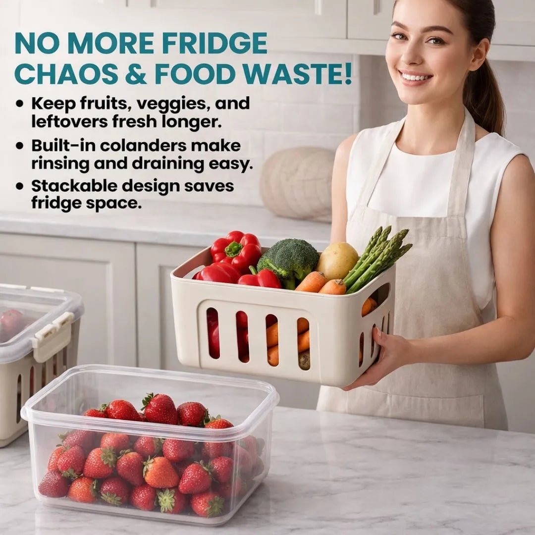 5-Pack Fridge Storage Containers
