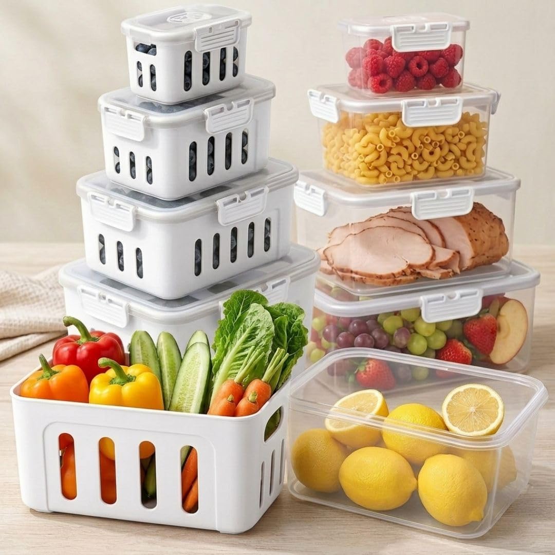 5-Pack Fridge Storage Containers
