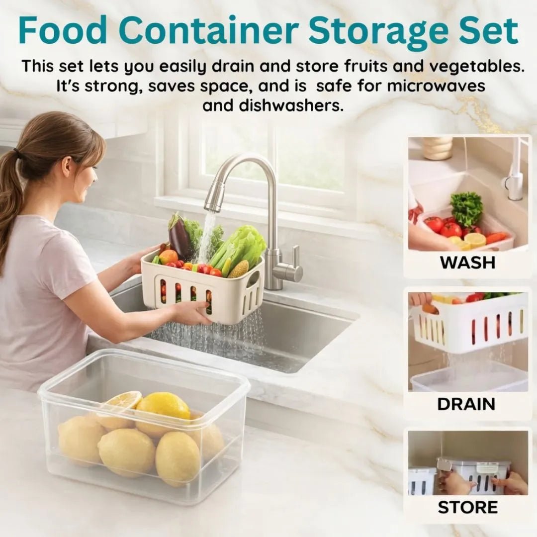 5-Pack Fridge Storage Containers