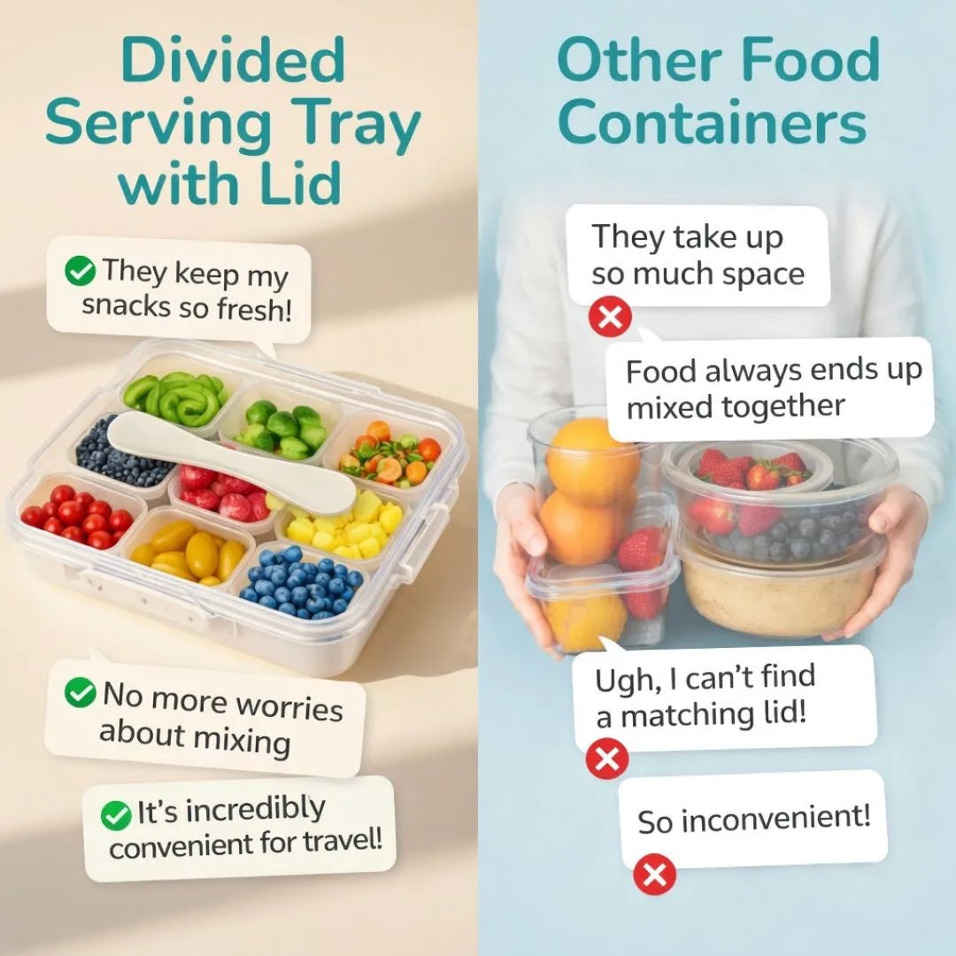 9 Compartment Snackle Box Container