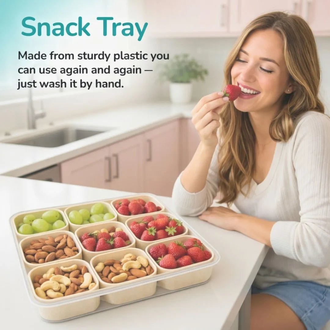 9 Compartment Snackle Box Container