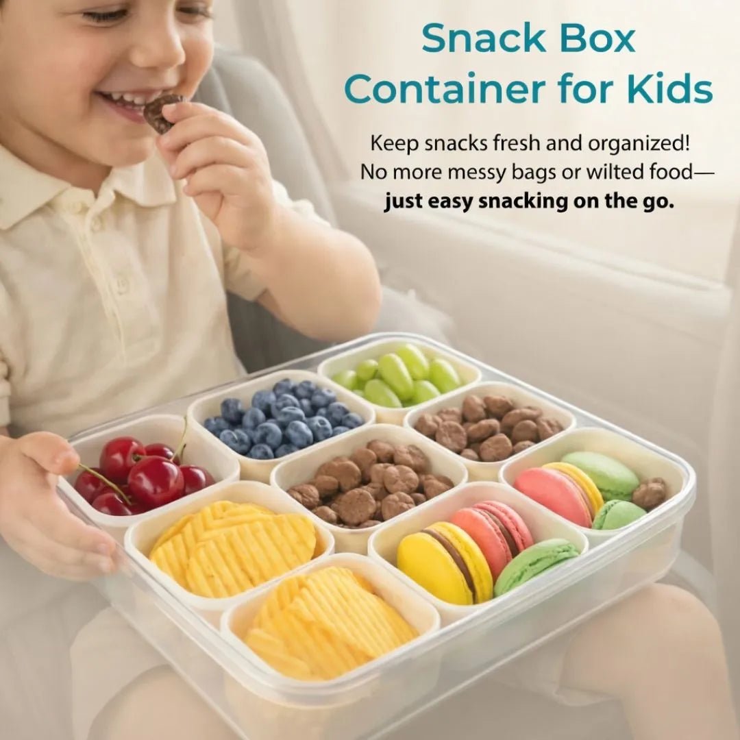 9 Compartment Snackle Box Container