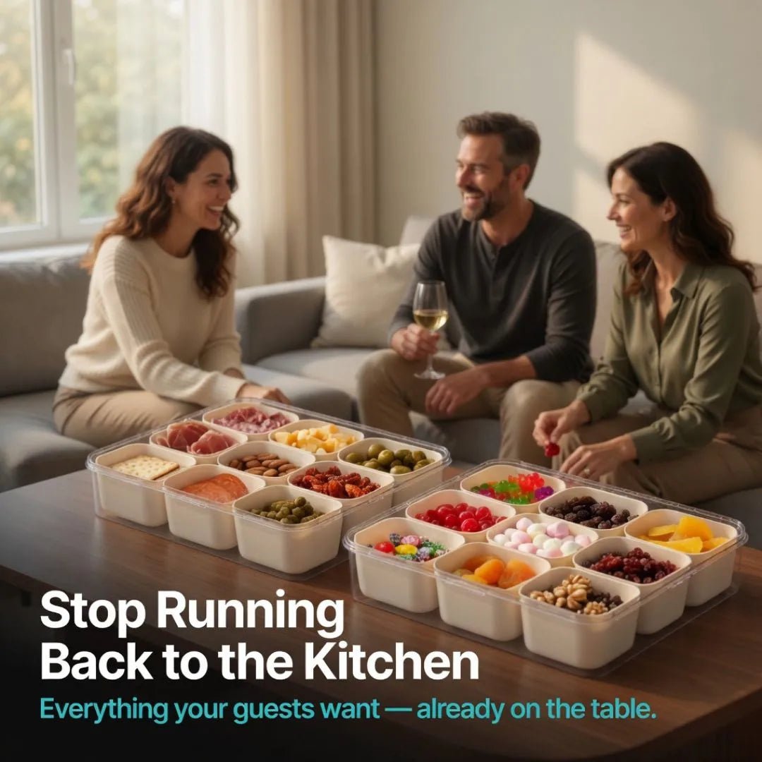 9 Compartment Snackle Box Container