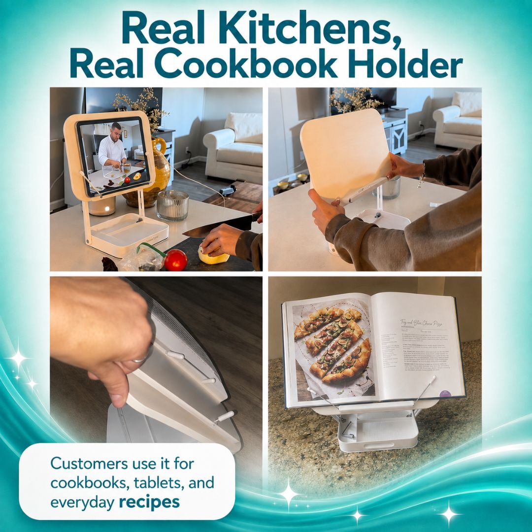 Cookbook Stand for Kitchen Counter