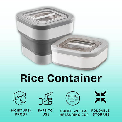 Dazzleree Collapsible Food Storage Container | Saves Space & Keeps Food Fresh Anywhere
