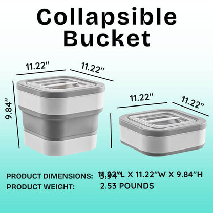 Dazzleree Collapsible Food Storage Container | Saves Space & Keeps Food Fresh Anywhere