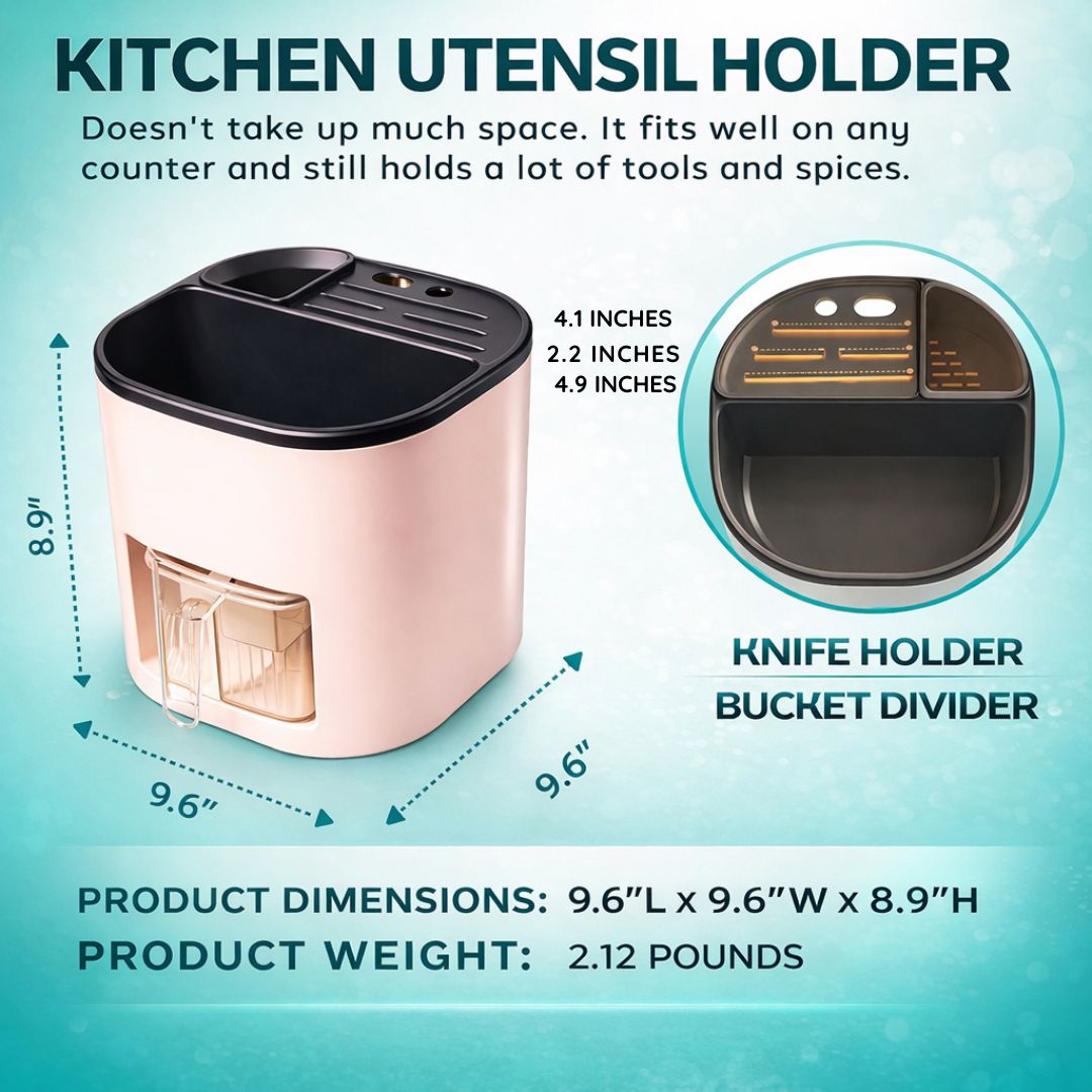 Dazzleree 360° Rotating Kitchen Organizer | No More Messy Counters & Hard-to-Find Spices