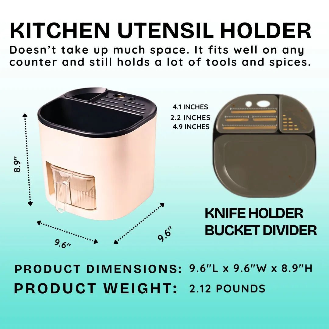 Dazzleree 360° Rotating Kitchen Organizer | No More Messy Counters & Hard-to-Find Spices