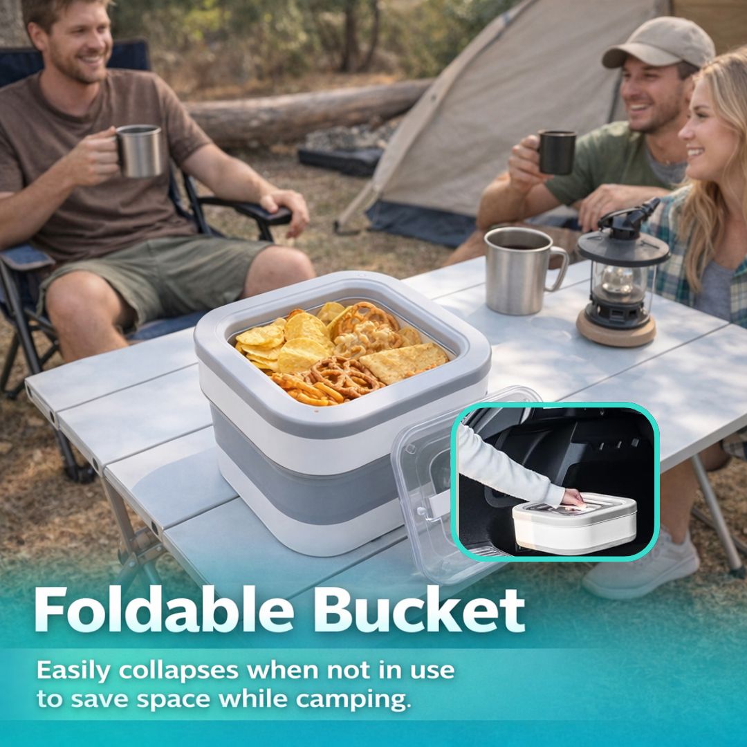 Dazzleree Collapsible Food Storage Container | Saves Space & Keeps Food Fresh Anywhere