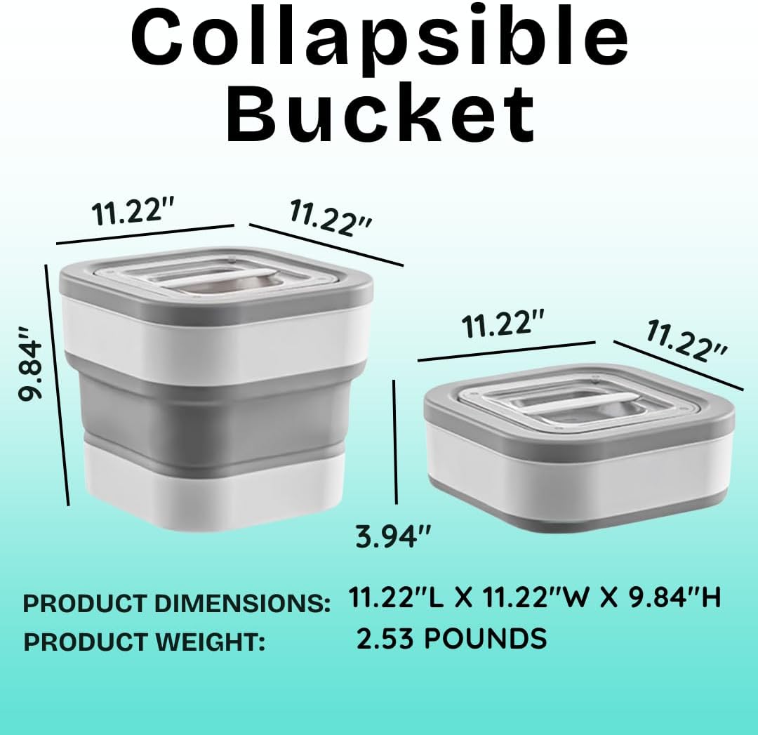 Dazzleree Collapsible Food Storage Container | Saves Space & Keeps Food Fresh Anywhere