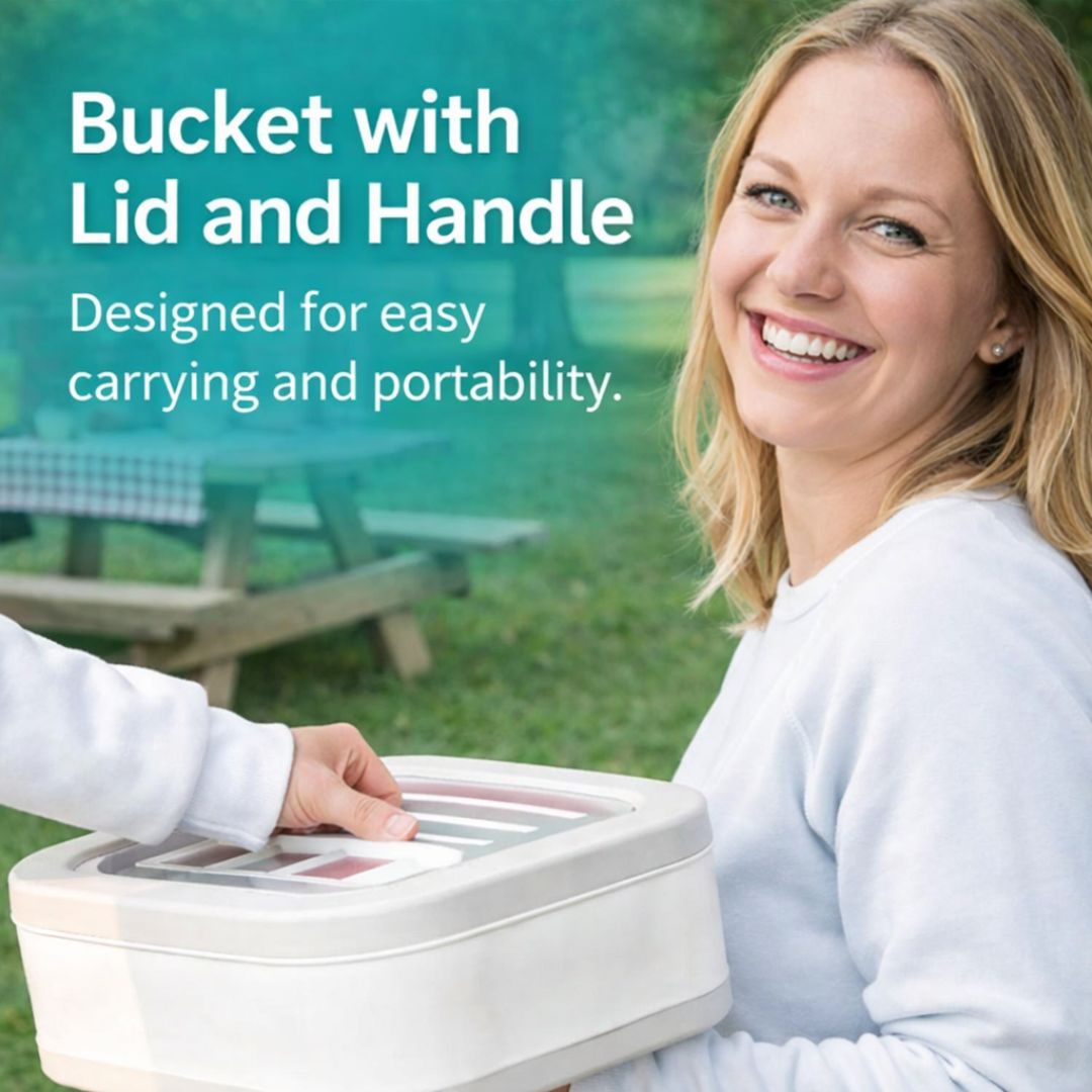 Dazzleree Collapsible Food Storage Container | Saves Space & Keeps Food Fresh Anywhere